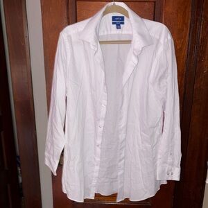 Apt. 9 White Casual Button Down Shirt